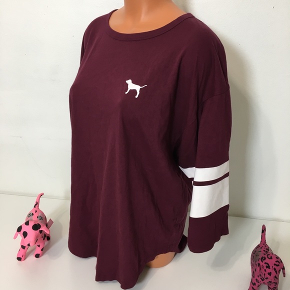 🚫SOLD🚫NEW PINK VS 3/4 SLEEVE SHIRT - Picture 2 of 3